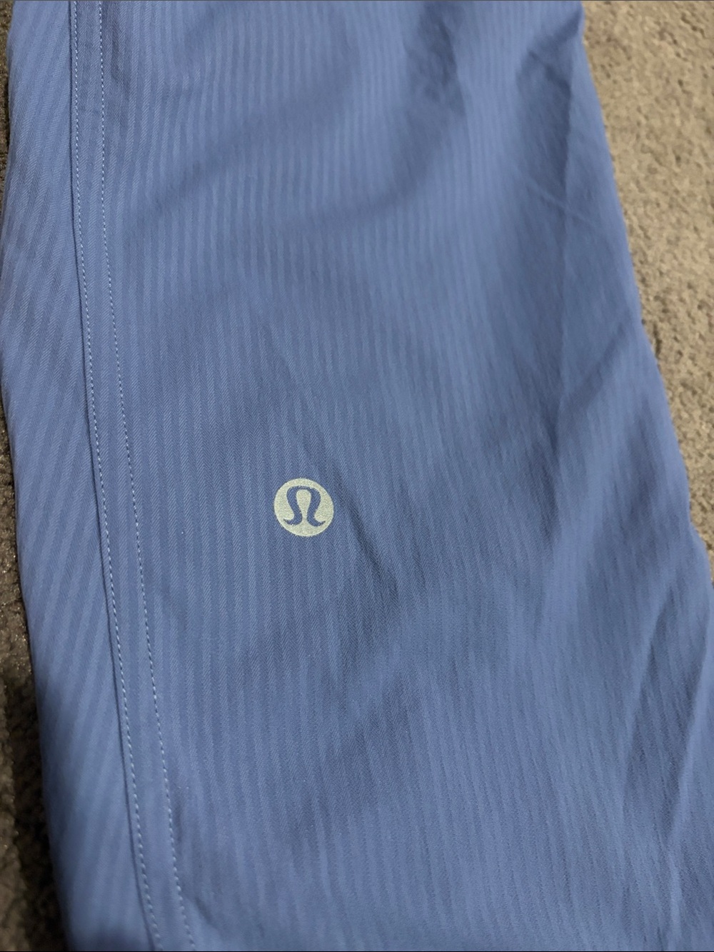 Blue Ribbed Jogger Pants - Picture 3 of 3